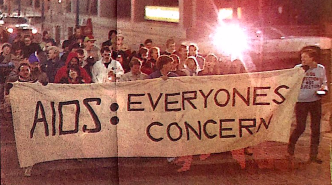 AIDS Vigil Calgary 1987